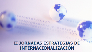 Cartel de las segundas jornadas estrategia de internacionalización de la URJC.
